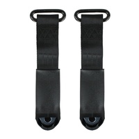 Seat Belt Drop Link Black 250mm - Pair