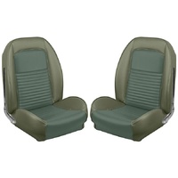1967 Mustang Shelby Touring II Deluxe Assembled Reclining Bucket Seats - Ivy Gold