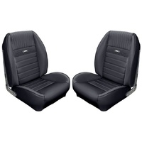 1965 Mustang Touring II Standard Assembled Reclining Bucket Seats - Black