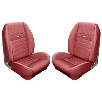 1965 Mustang Touring II Standard Assembled Reclining Bucket Seats - Red