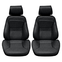 1967 Mustang Touring II Standard Assembled Reclining Bucket Seats - Black