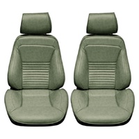 1967 Mustang Touring II Standard Assembled Reclining Bucket Seats - Ivy Gold/Dark Ivy Gold
