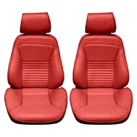 1967 Mustang Touring II Standard Assembled Reclining Bucket Seats - Red