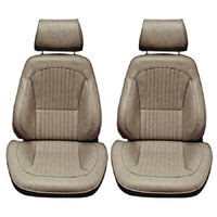 1968 Mustang Shelby Touring II Deluxe Assembled Reclining Bucket Seats - Parchment
