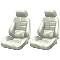 1969 Mustang Touring II Delxue/Grande Assembled Reclining Bucket Seats - White