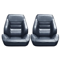 1970 Mustang Touring II Standard Assembled Reclining Bucket Seats - Blue
