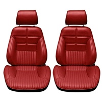 1970 Mustang Touring II Delxue/Grande Assembled Reclining Bucket Seats - Vermilion