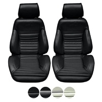 1970 Mustang Mach 1 Touring II Assembled Reclining Bucket Seats - Mdeium Blue