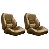 1971-73 Mustang Touring II Standard Assembled Reclining Bucket Seats - Ginger