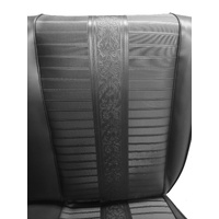 1973-77 Maverick/Comet 2 Door Standard Front Split Bench Seat Upholstery Set w/ Seat Belt Access - Black
