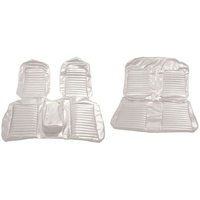 1965 Mustang Convertible Standard Front & Rear Upholstery Set w/ Bench Seats - White