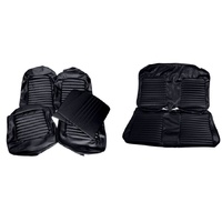1965 Mustang 2+2 Standard Front & Rear Upholstery Set w/ Bucket Seats - Black SP
