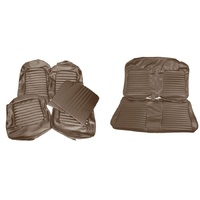 1965 Mustang 2+2 Standard Front & Rear Upholstery Set w/ Bucket Seats - Palomino