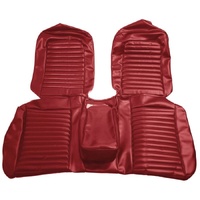 1965 Mustang 2+2 Standard Rear Bench Seat Upholstery Set - Red