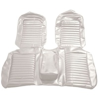 1965 Mustang 2+2 Standard Rear Bench Seat Upholstery Set - White