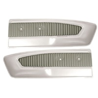 1965 Mustang Standard 2 Tone Door Panels - White/Ivy