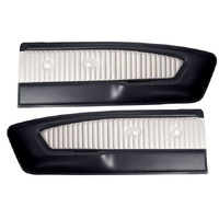 1965 Mustang Standard 2 Tone Door Panels - White/Palomino
