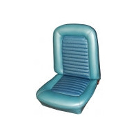 1966 Mustang Standard Front Bucket Seat Upholstery Set- Black