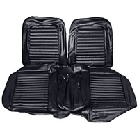 1966 Mustang Standard Front Bench Seat Upholstery Set - Black