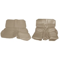 1967 Mustang Coupe Standard Front & Rear Upholstery Set w/ Bench Seats - Parchment