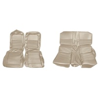 1967 Mustang Convertible Deluxe Shelby Front & Rear Upholstery Set w/ Bucket Seats - Parchment