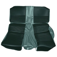1967 Mustang Convertible Front & Rear Upholstery Set w/ Bench Seats - Turquoise