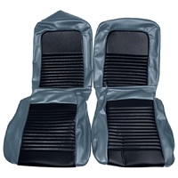 1967 Mustang Standard Front Bucket Seat Upholstery Set- Blue
