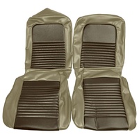 1967 Mustang Standard Front Bucket Seat Upholstery Set- Gold