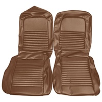1967 Mustang Standard Front Bucket Seat Upholstery Set- Saddle