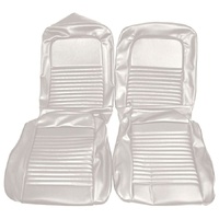 1967 Mustang Standard Front Bucket Seat Upholstery Set- White