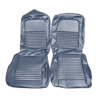1967 Mustang Deluxe Shelby Front Bench Seat Upholstery Set - Blue