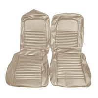 1967 Mustang Deluxe Shelby Front Bench Seat Upholstery Set - Parchment