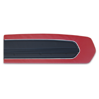 1967 Mustang Standard 2 Tone Door Panels - Black/Silver Carbon Fibre
