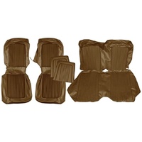 1968 Mustang Convertible Standard Front & Rear Upholstery Set w/ Bucket Seats - Nugget Gold
