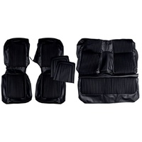 1968 Mustang Convertible Deluxe Shelby Rear Bench Seat Upholstery Set - Black