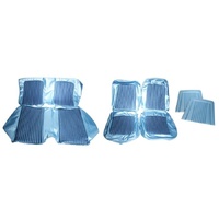 1968 Mustang Convertible Deluxe Shelby Rear Bench Seat Upholstery Set - Blue