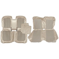 1968 Mustang 2+2 Standard Front & Rear Upholstery Set w/ Bench Seats - Parchment