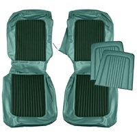 1968 Mustang Standard Front Bucket Seat Upholstery Set- Turquoise