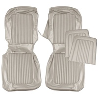 1968 Mustang Deluxe Shelby Front Bench Seat Upholstery Set - Parchment