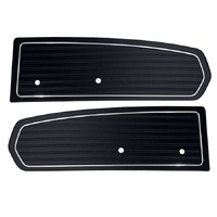 1968 Mustang Standard Solid Color Door Panels - Black