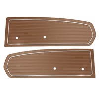 1968 Mustang Standard Solid Color Door Panels - Saddle