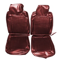 1969 Mustang Standard Front Bucket Seat Upholstery Set- Red