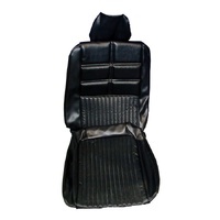 1969 Mustang Convertible Deluxe/Grande Front & Rear Upholstery Set w/ Bucket Seats - Black