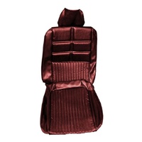 1969 Mustang Convertible Deluxe/Grande Front & Rear Upholstery Set w/ Bucket Seats - Red