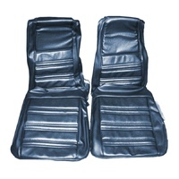 1970 Mustang Standard Sport Roof Front & Rear Upholstery Set w/ Bucket Seats - Blue