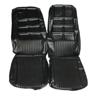 1970 Mustang Deluxe/Grande Front Bucket Seat Upholstery Set - Black