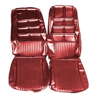 1970 Mustang Deluxe/Grande Front Bucket Seat Upholstery Set - Vermilion