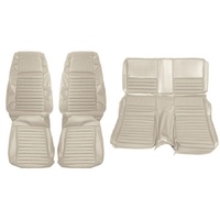 1970 Mustang Mach 1 Fastback Front & Rear Upholstery Set - White L-1752