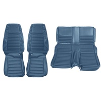 1970 Mustang Mach 1 Fastback Front & Rear Upholstery Set - Blue