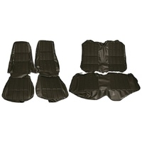 1971 Mustang Coupe Deluxe/Grande Front & Rear Upholstery Set w/ Bucket Seats - Green